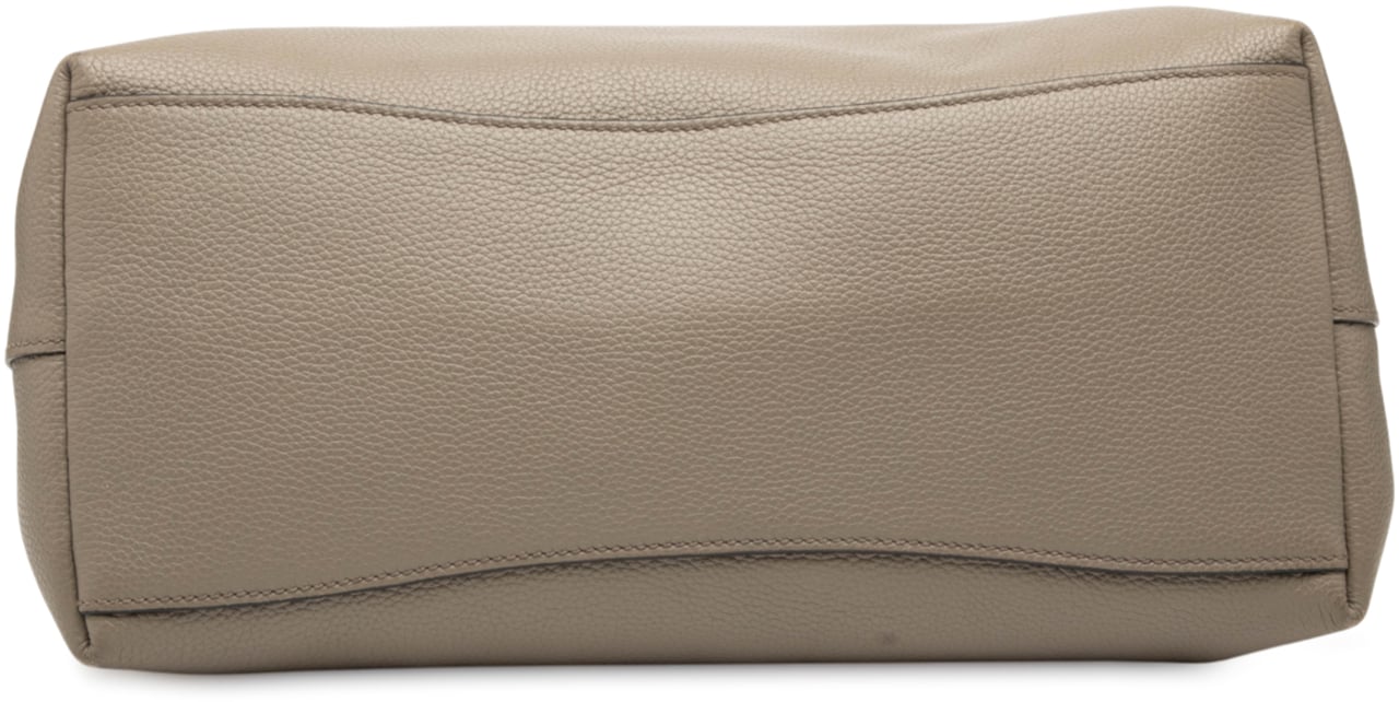 Prada Vitello Phenix Logo Tote Grijs