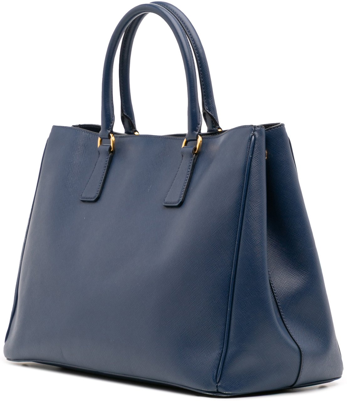 Prada Large Saffiano Lux Galleria Tote Blauw