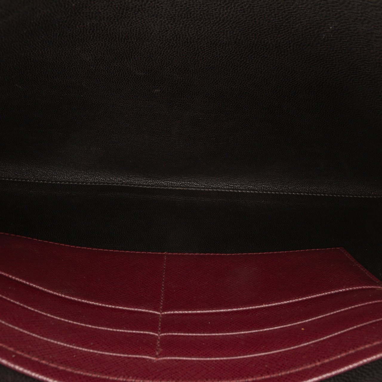 Prada Saffiano Lux Zip Clutch Rood