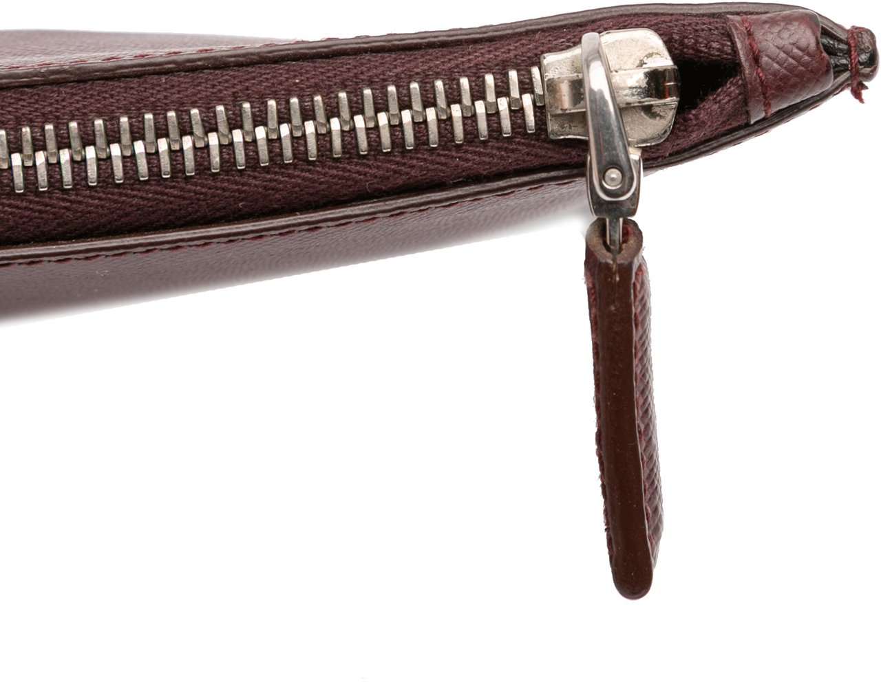 Prada Saffiano Lux Zip Clutch Rood