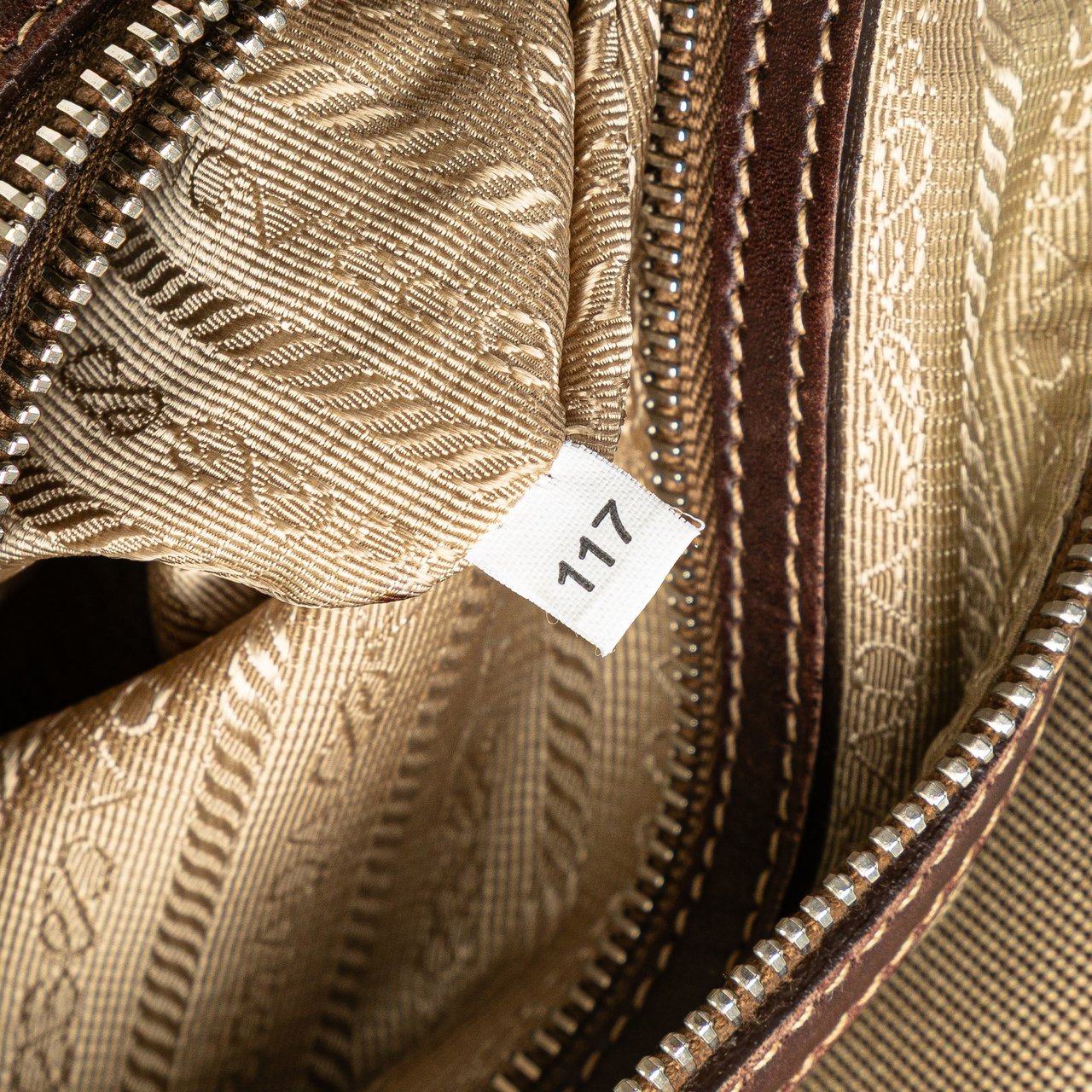 Prada Canvas Canapa Logo Crossbody Bruin