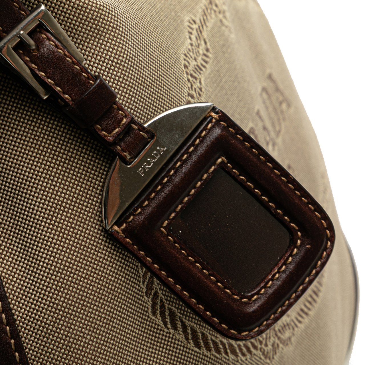 Prada Canvas Canapa Logo Crossbody Bruin