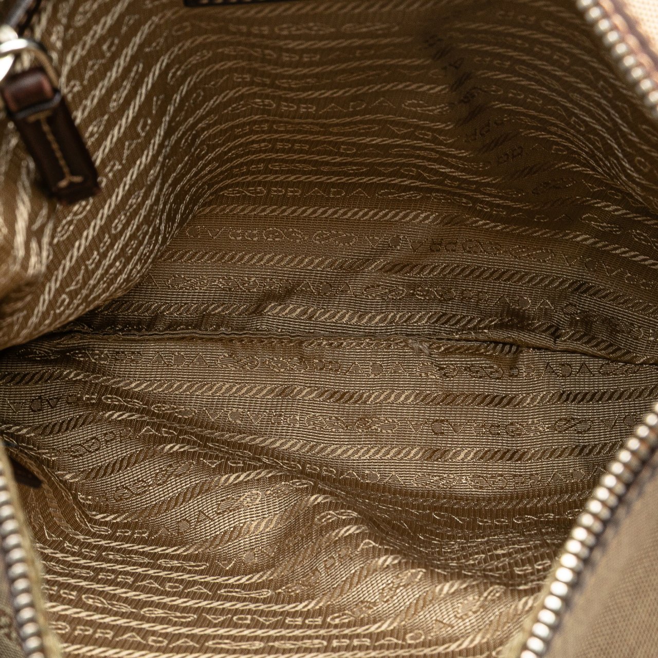 Prada Canvas Canapa Logo Crossbody Bruin