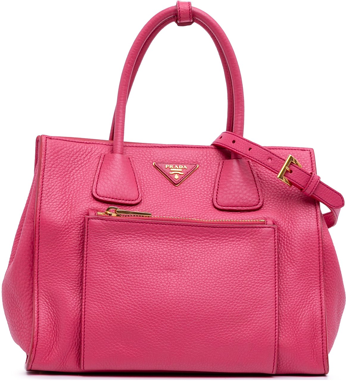 Prada Vitello Phenix Shopping Tote Roze
