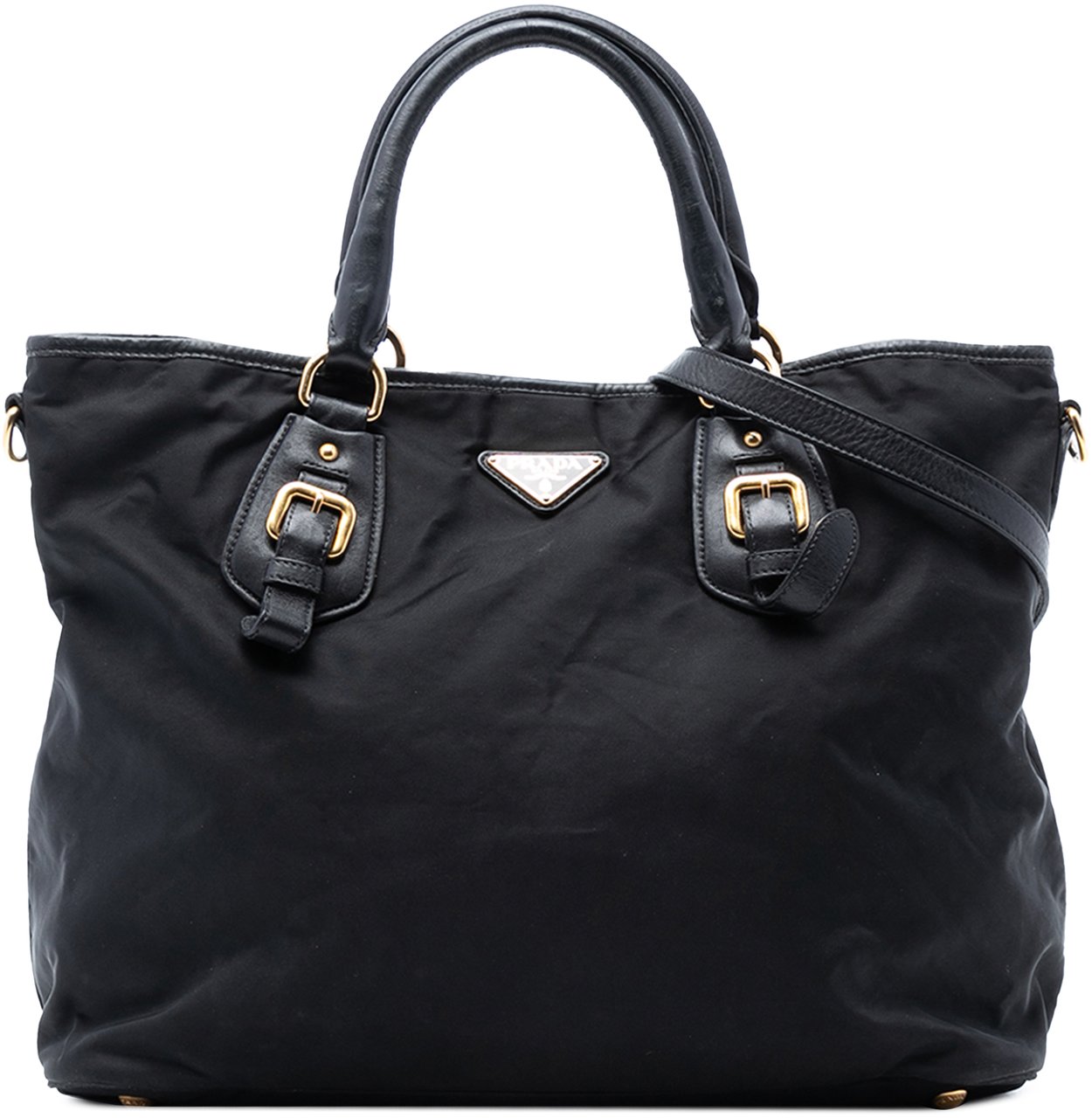 Prada Tessuto Satchel Zwart