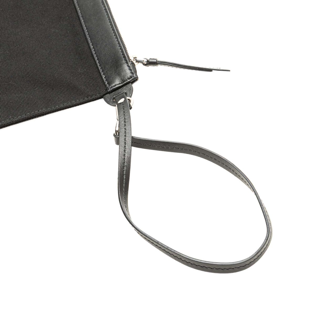 Prada Canvas Canapa Clutch Zwart