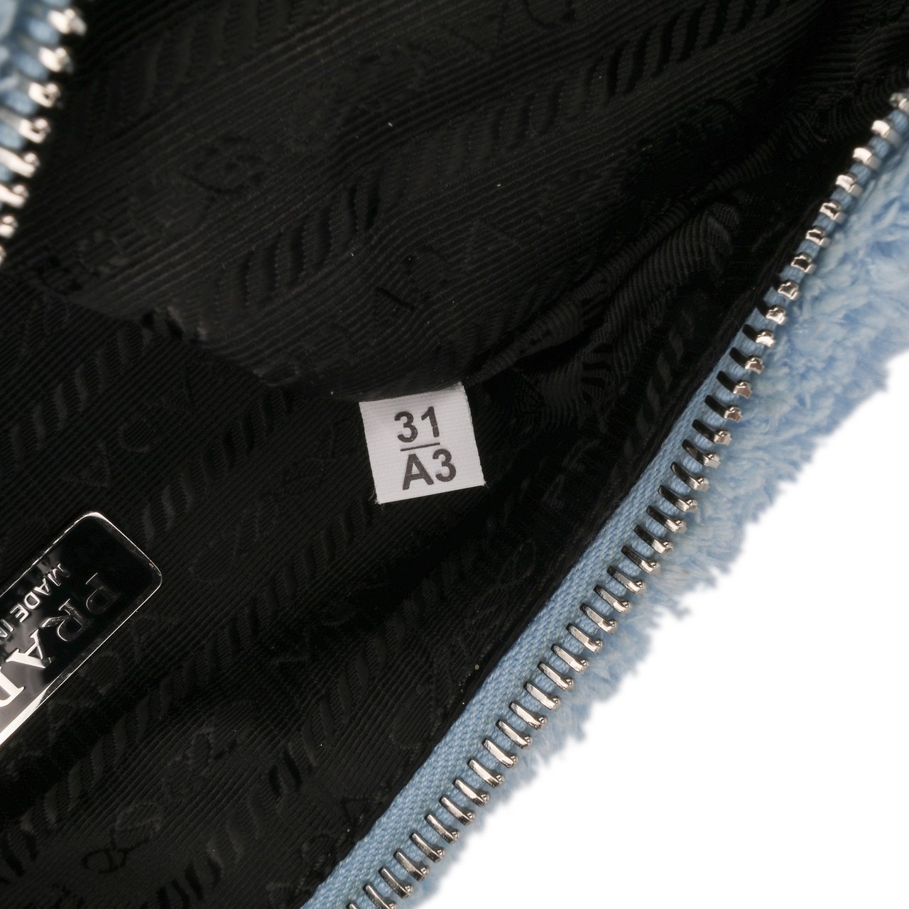 Prada Mini Terry Re Edition 2000 Shoulder Bag Blauw