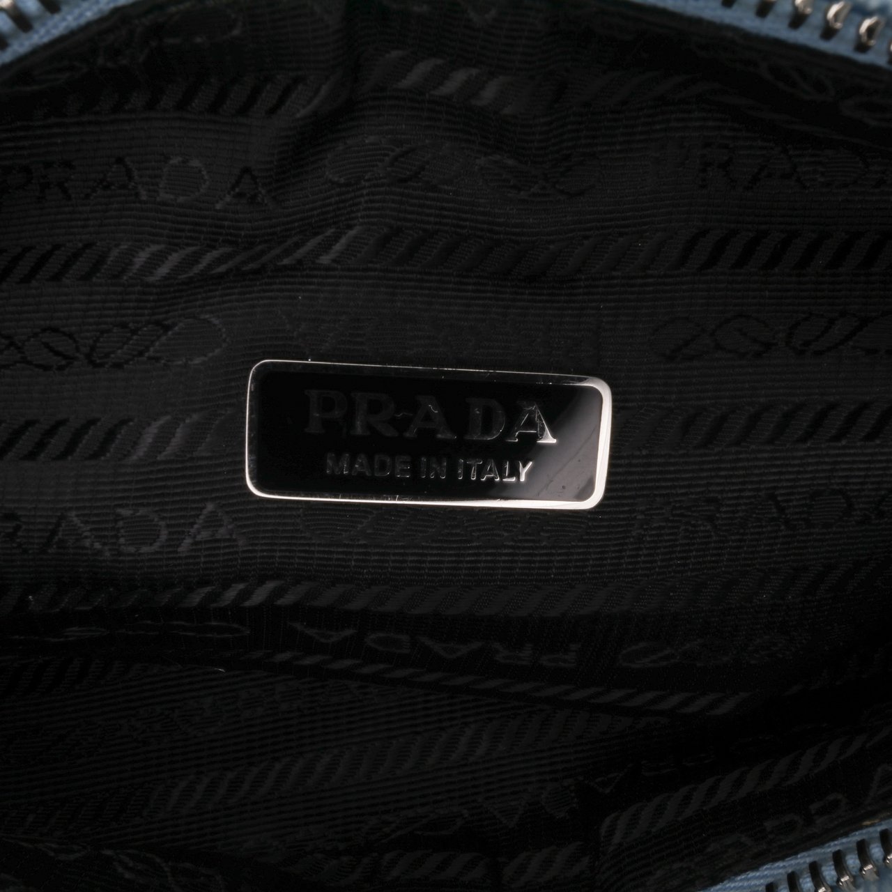 Prada Mini Terry Re Edition 2000 Shoulder Bag Blauw