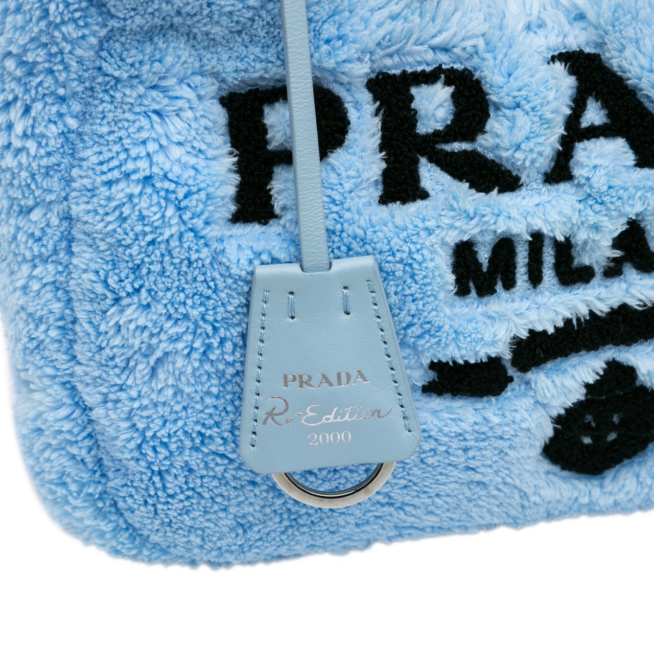 Prada Mini Terry Re Edition 2000 Shoulder Bag Blauw