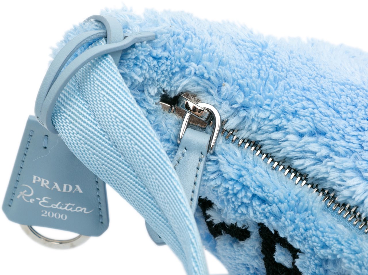Prada Mini Terry Re Edition 2000 Shoulder Bag Blauw