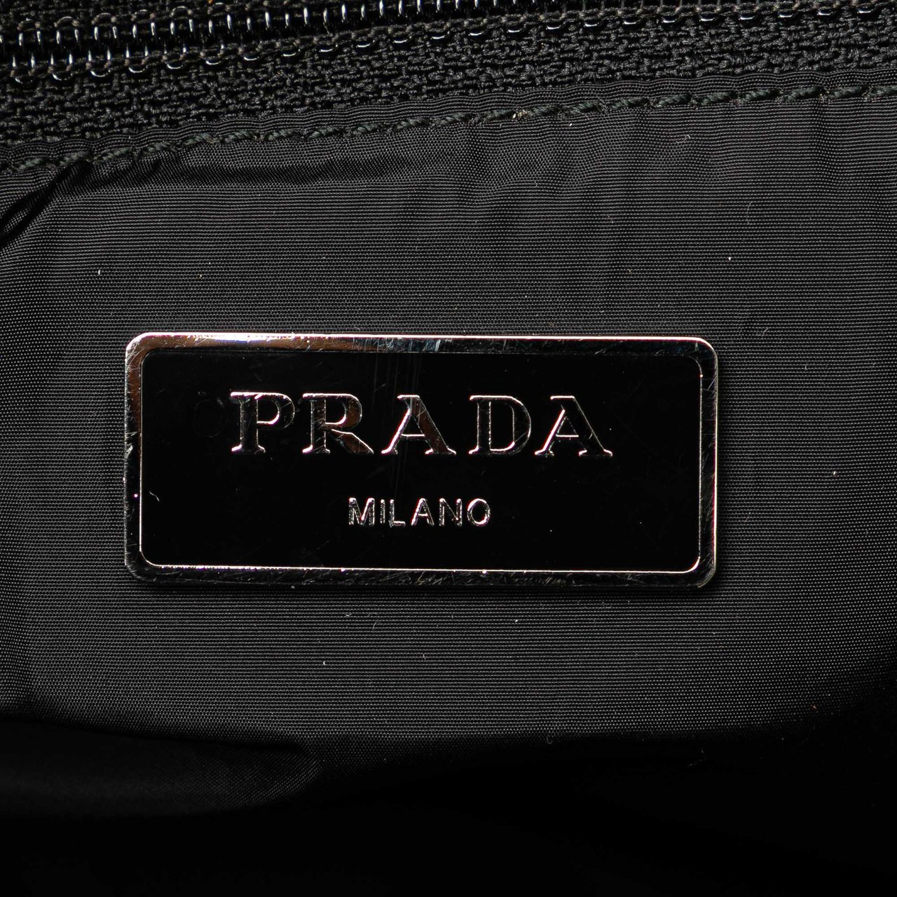Prada Tessuto Stampato I Heart Prada Tote Zwart