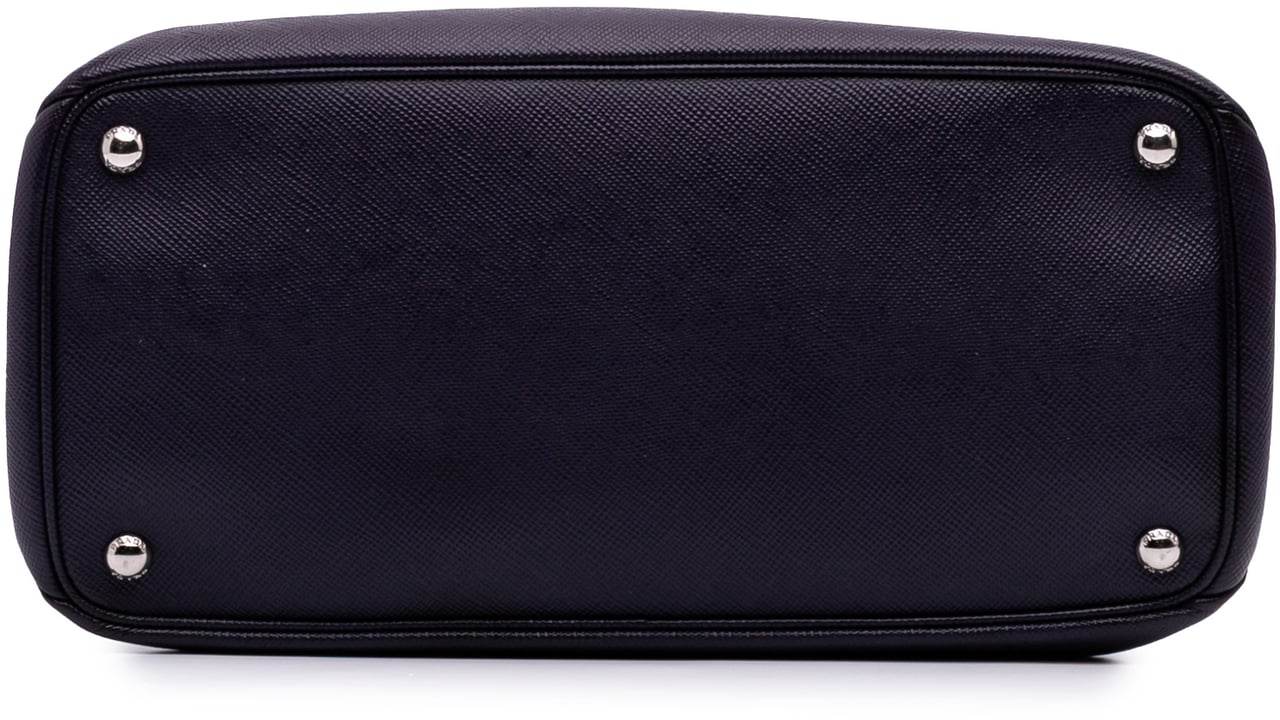 Prada Saffiano Cuir Turnlock Twin Satchel Paars