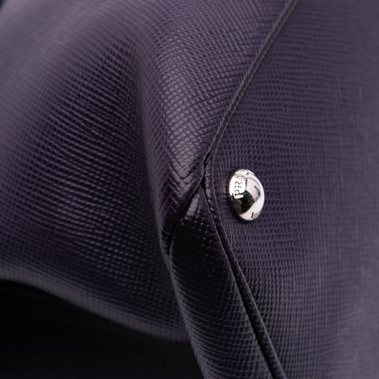 Prada Saffiano Cuir Turnlock Twin Satchel Paars