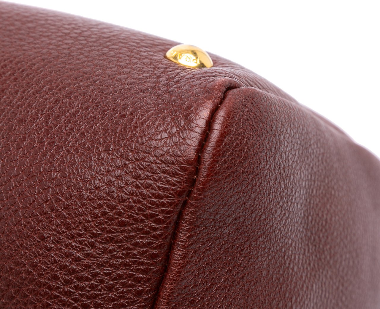 Prada Vitello Daino Zip Top Satchel Rood