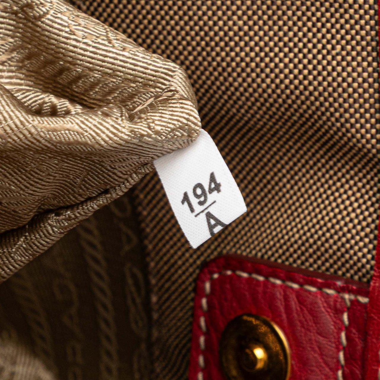 Prada Canvas Canapa Logo Bow Satchel Bruin