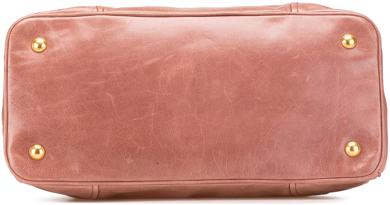 Prada Vitello Shine Satchel Roze