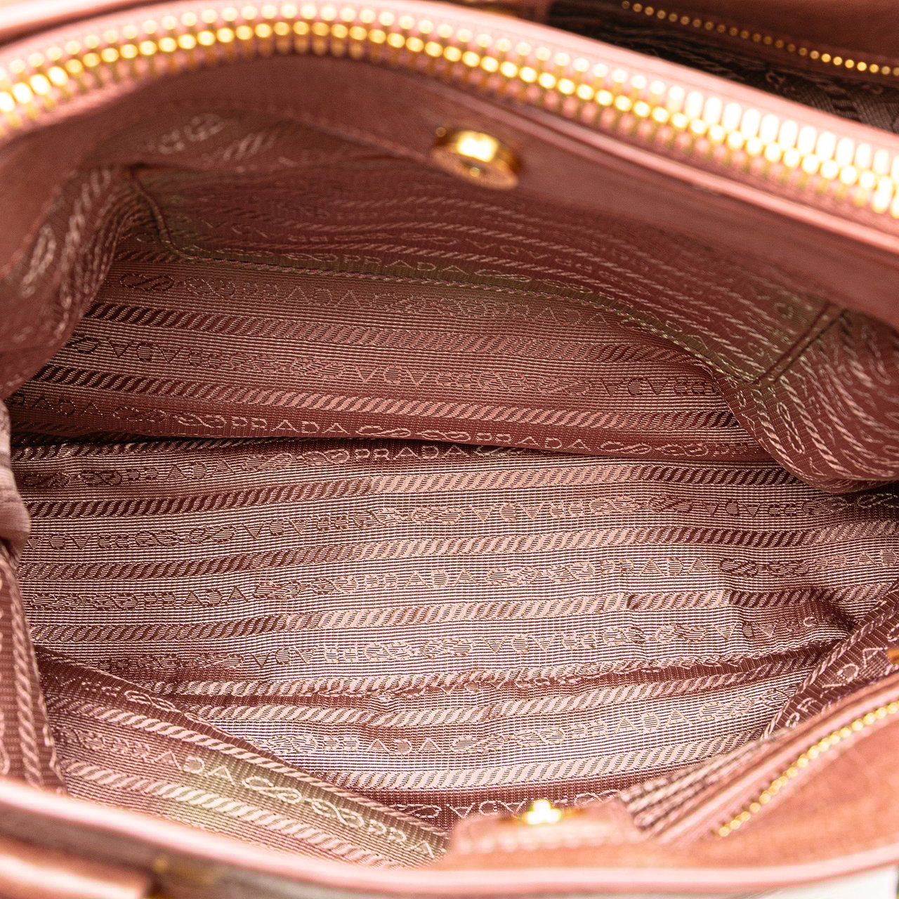 Prada Vitello Shine Satchel Roze