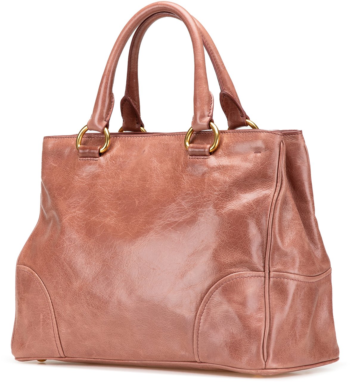 Prada Vitello Shine Satchel Roze