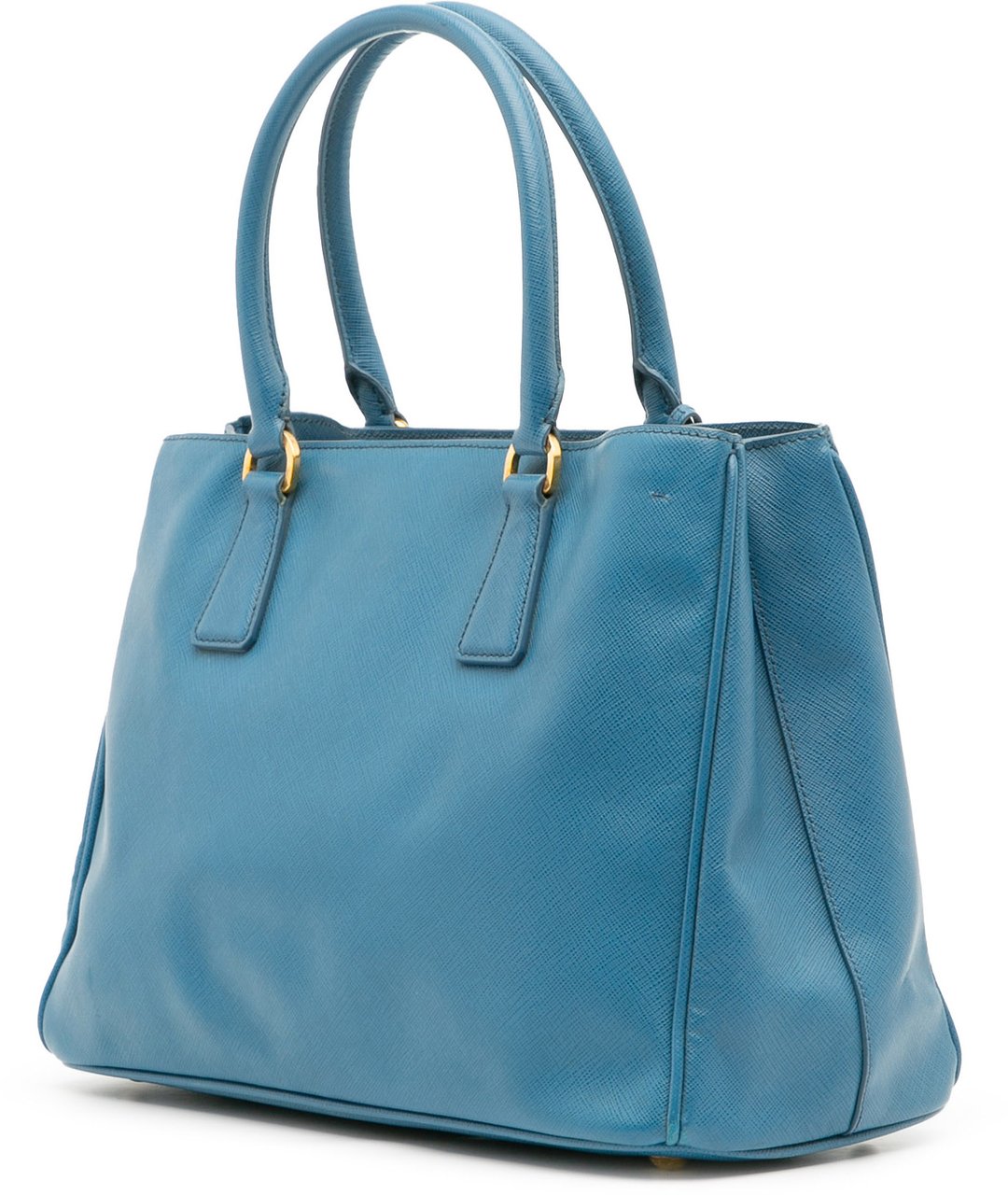 Prada Medium Saffiano Lux Galleria Satchel Blauw