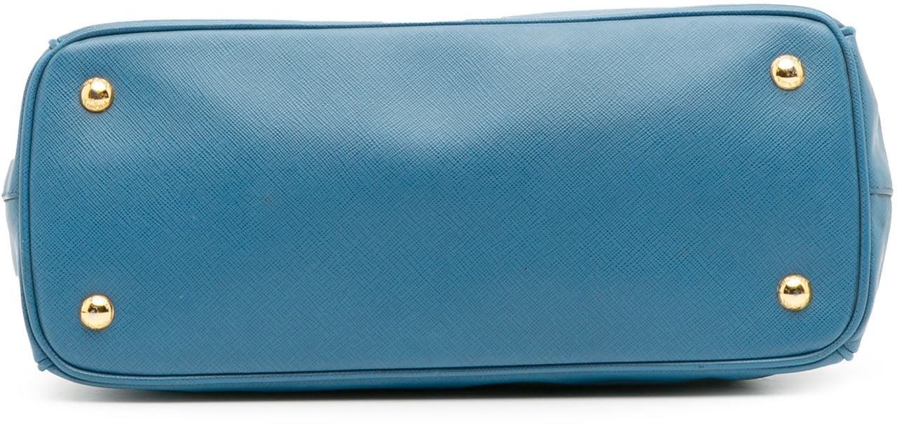 Prada Medium Saffiano Lux Galleria Satchel Blauw
