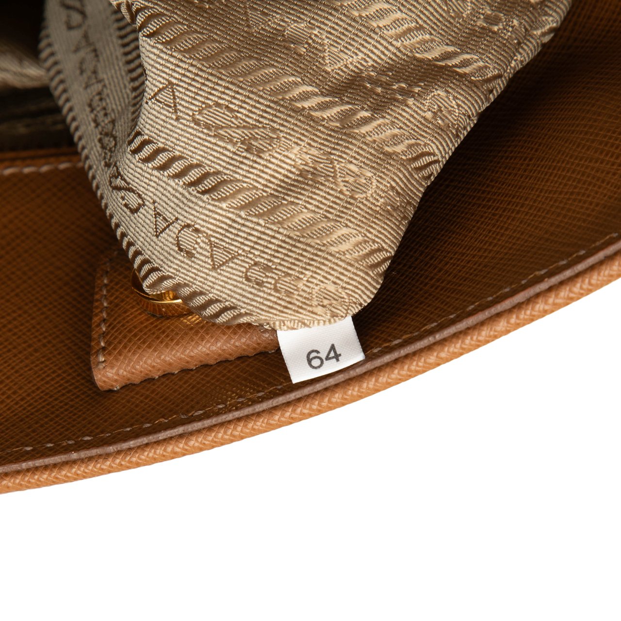 Prada Medium Saffiano Lux Open Promenade Satchel Bruin