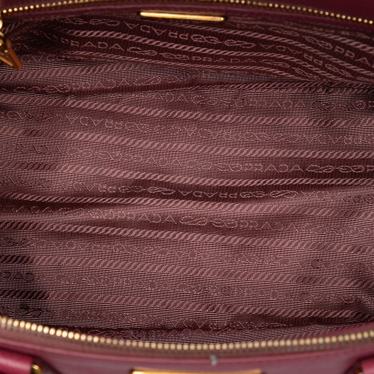 Prada Small Saffiano Lux Galleria Double Zip Satchel Roze