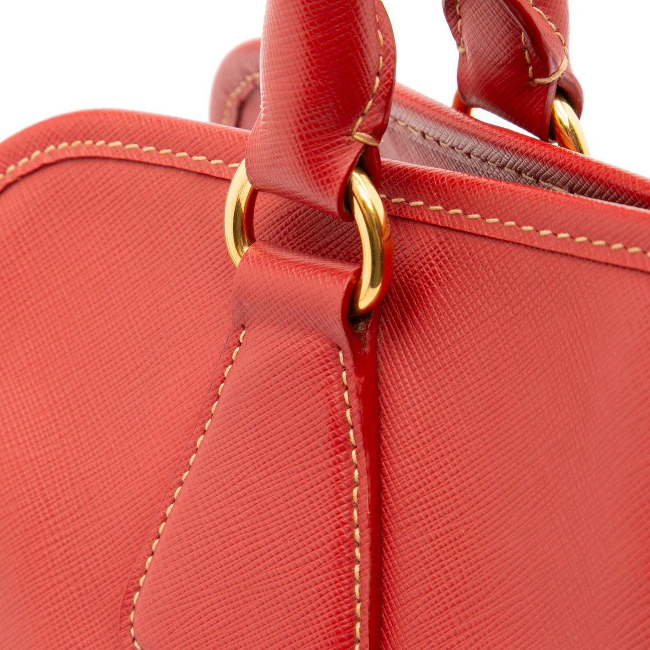 Prada Saffiano Lux Shopping Tote Rood