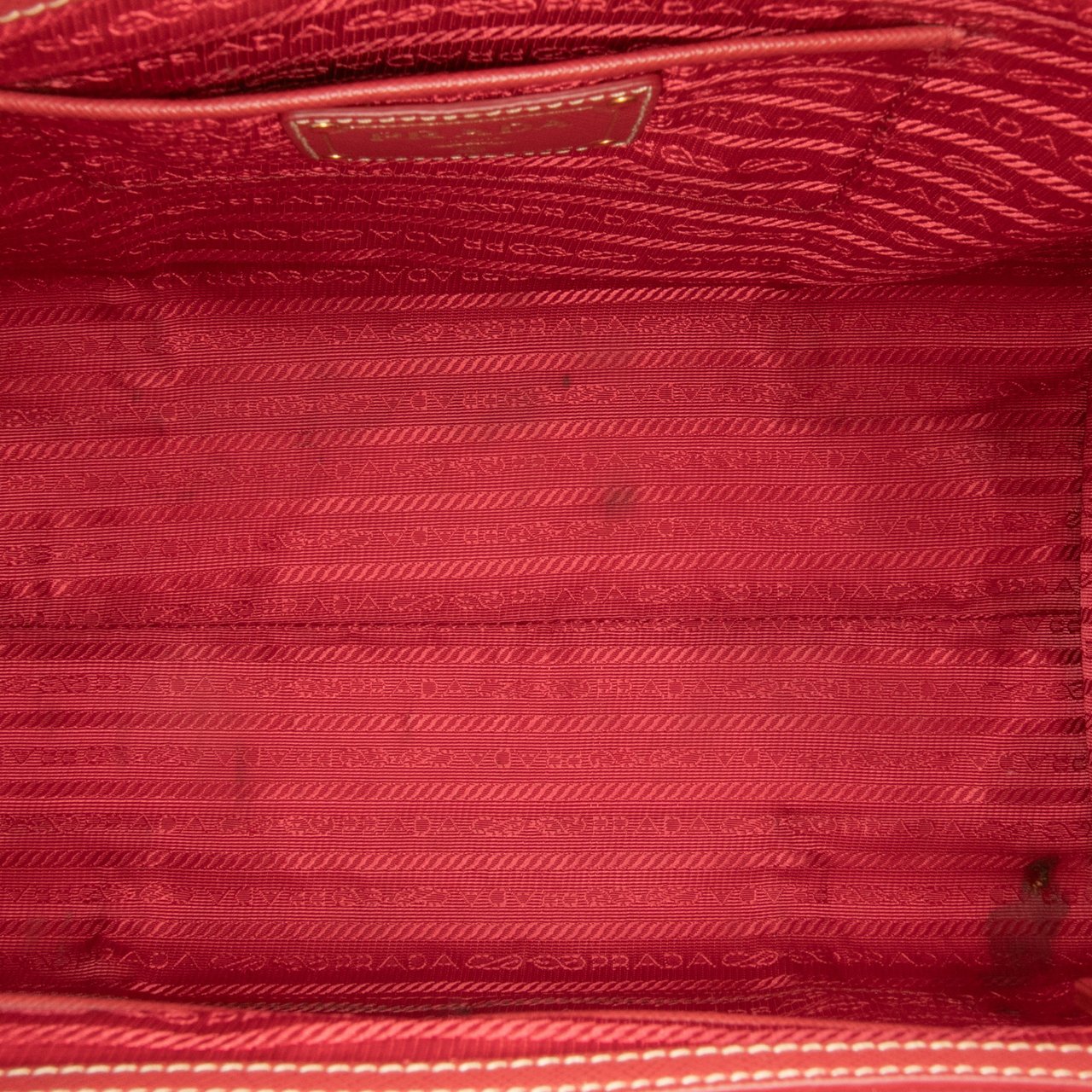 Prada Saffiano Lux Shopping Tote Rood