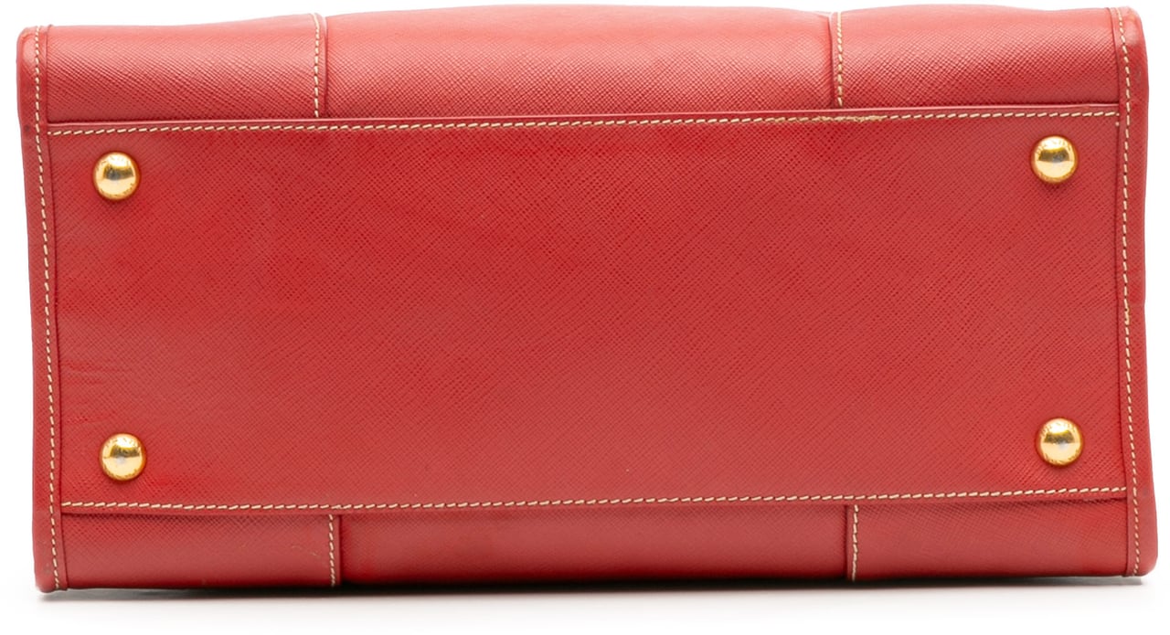 Prada Saffiano Lux Shopping Tote Rood