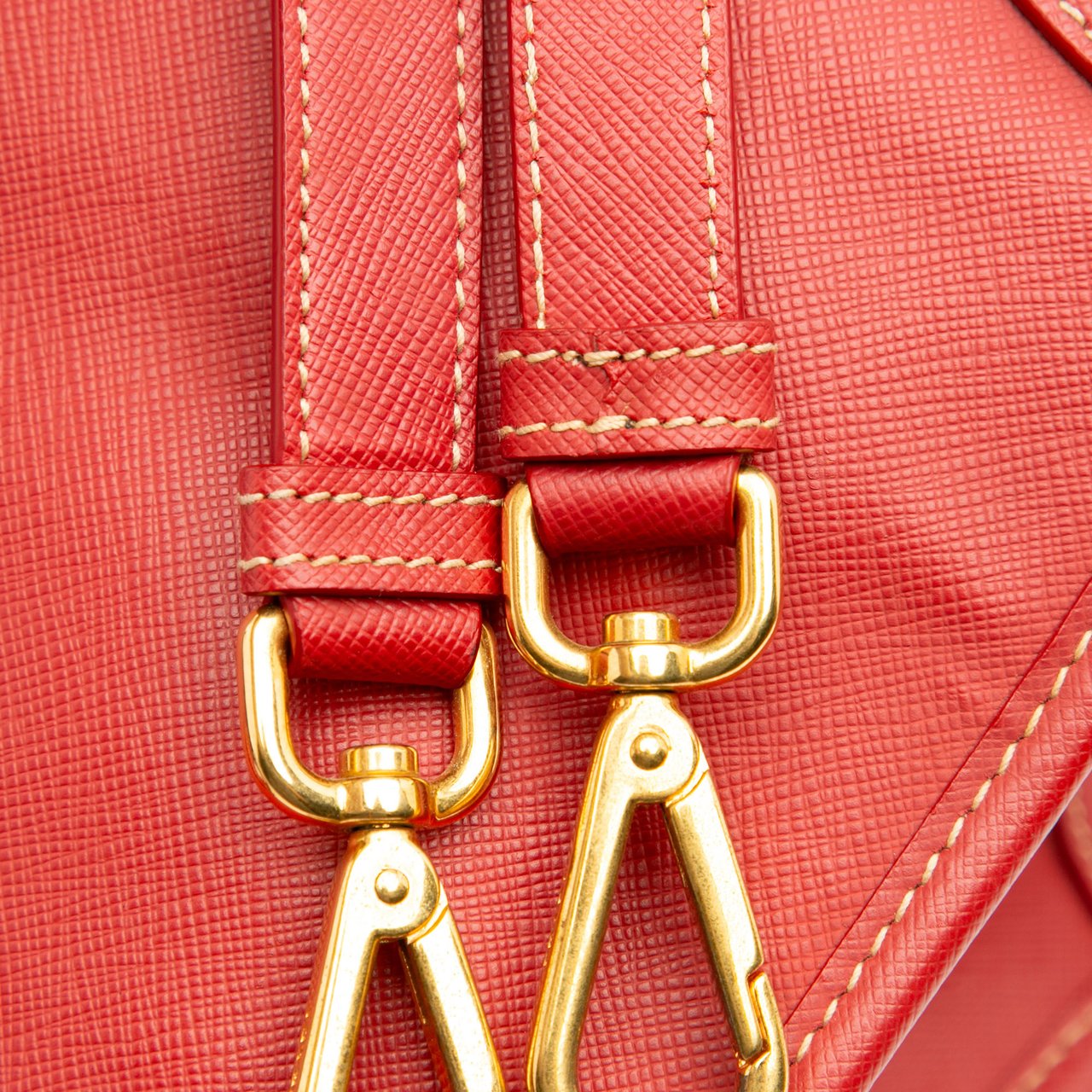 Prada Saffiano Lux Shopping Tote Rood