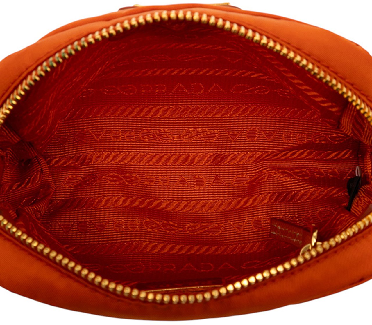 Prada Tessuto Cosmetic Pouch Oranje