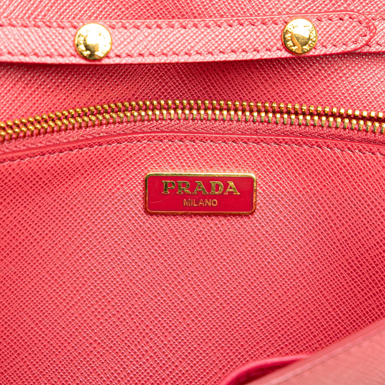 Prada Saffiano Lux Bow Wallet On Strap Roze