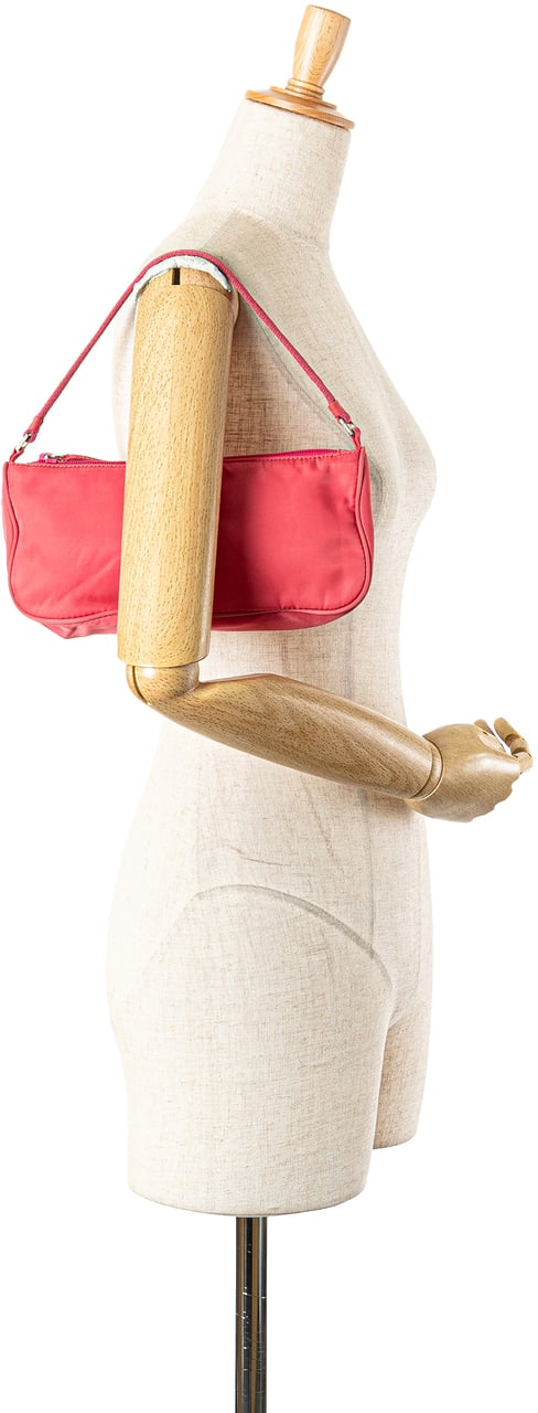 Prada Tessuto Shoulder Bag Roze