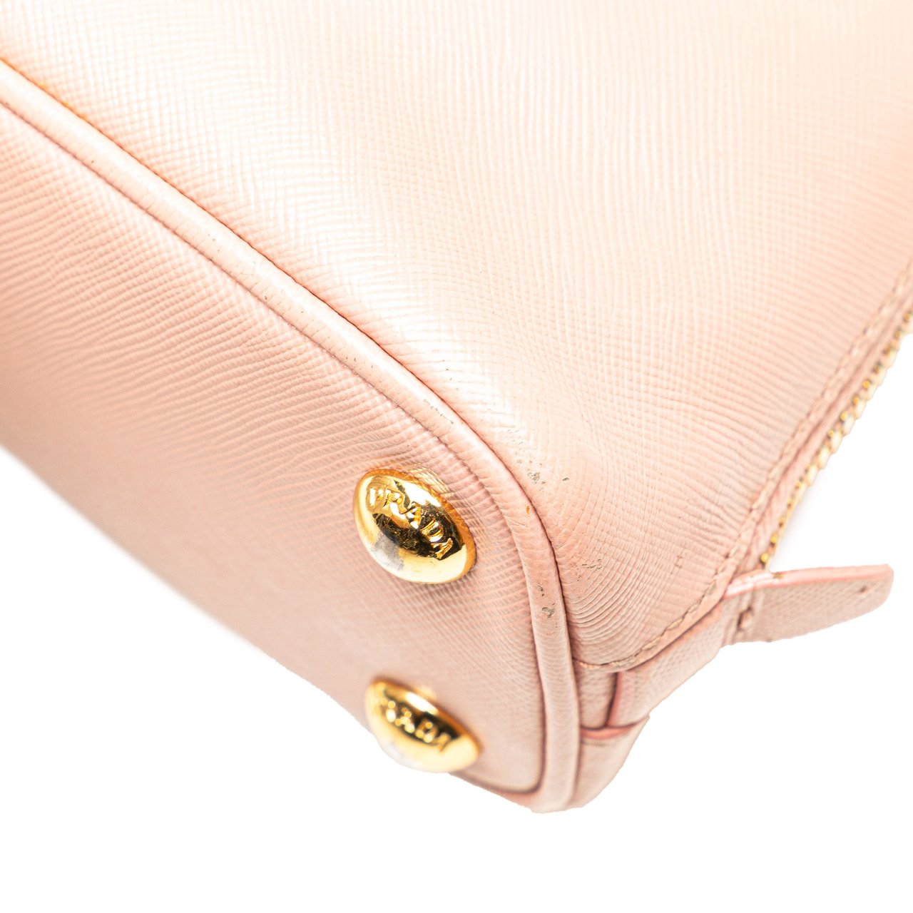 Prada Mini Saffiano Lux Promenade Satchel Roze