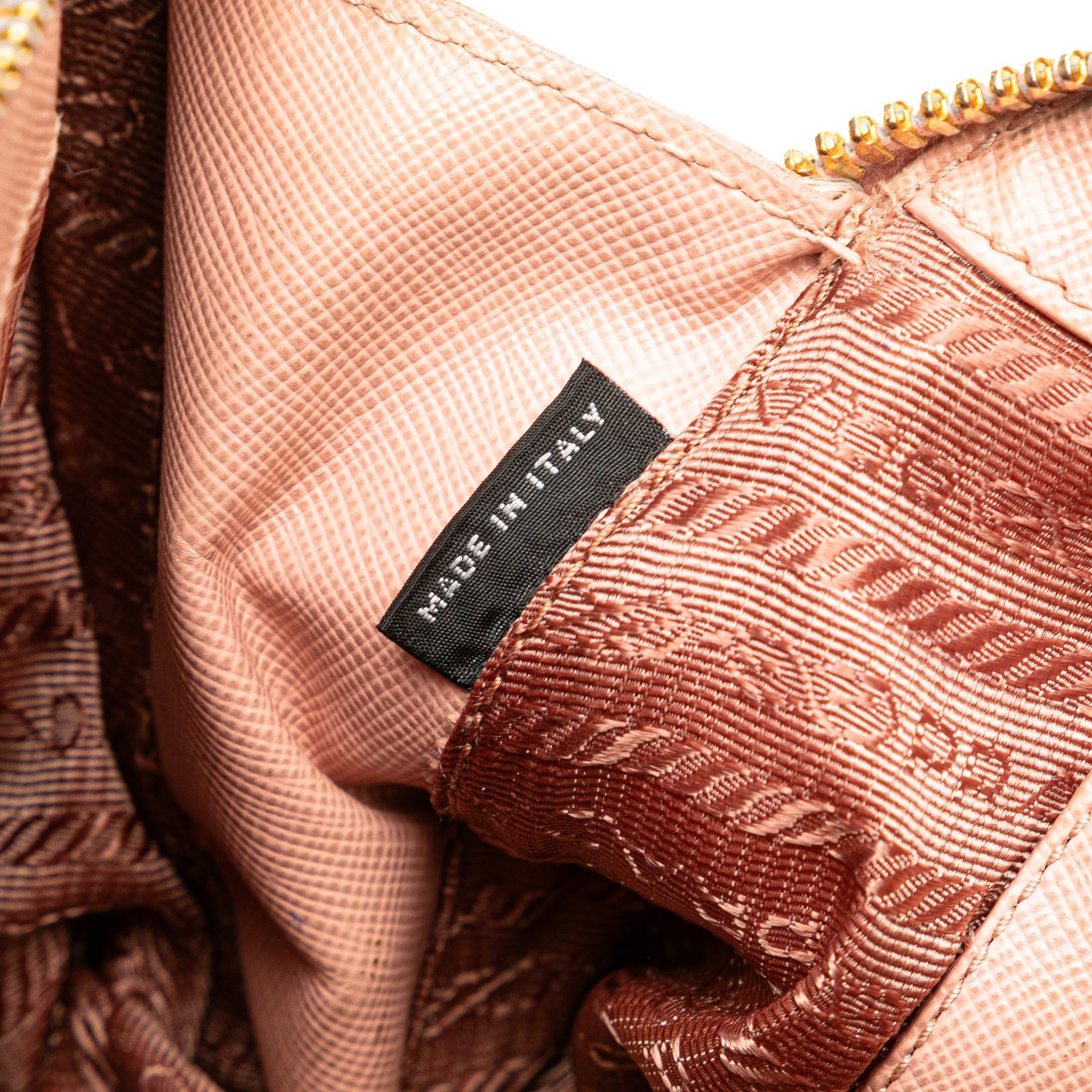 Prada Mini Saffiano Lux Promenade Satchel Roze