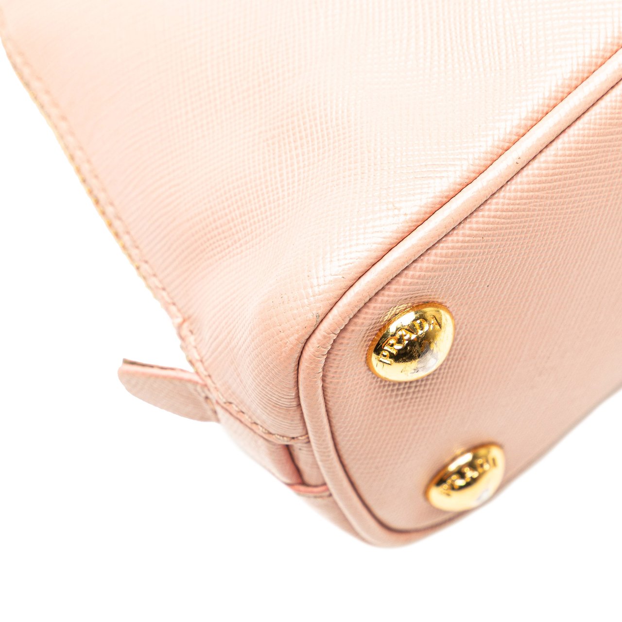 Prada Mini Saffiano Lux Promenade Satchel Roze