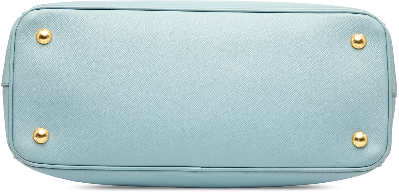 Prada Medium Saffiano Lux Galleria Satchel Blauw