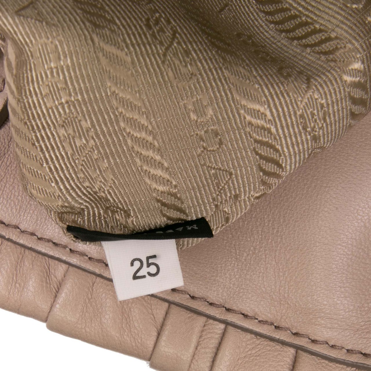Prada Nappa Gaufre Satchel Bruin