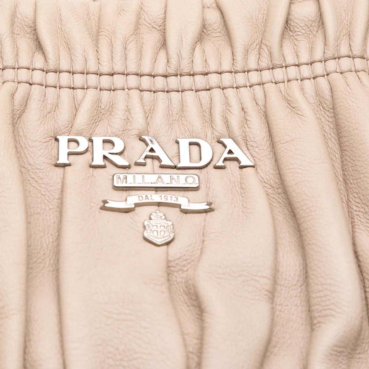 Prada Nappa Gaufre Satchel Bruin