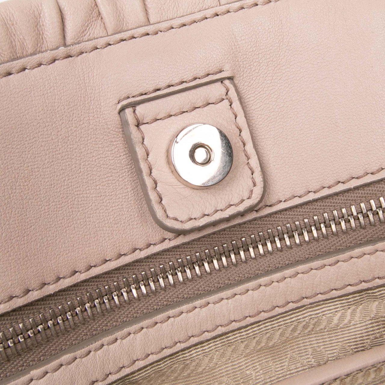 Prada Nappa Gaufre Satchel Bruin
