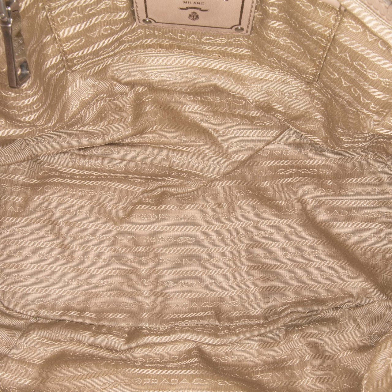 Prada Nappa Gaufre Satchel Bruin