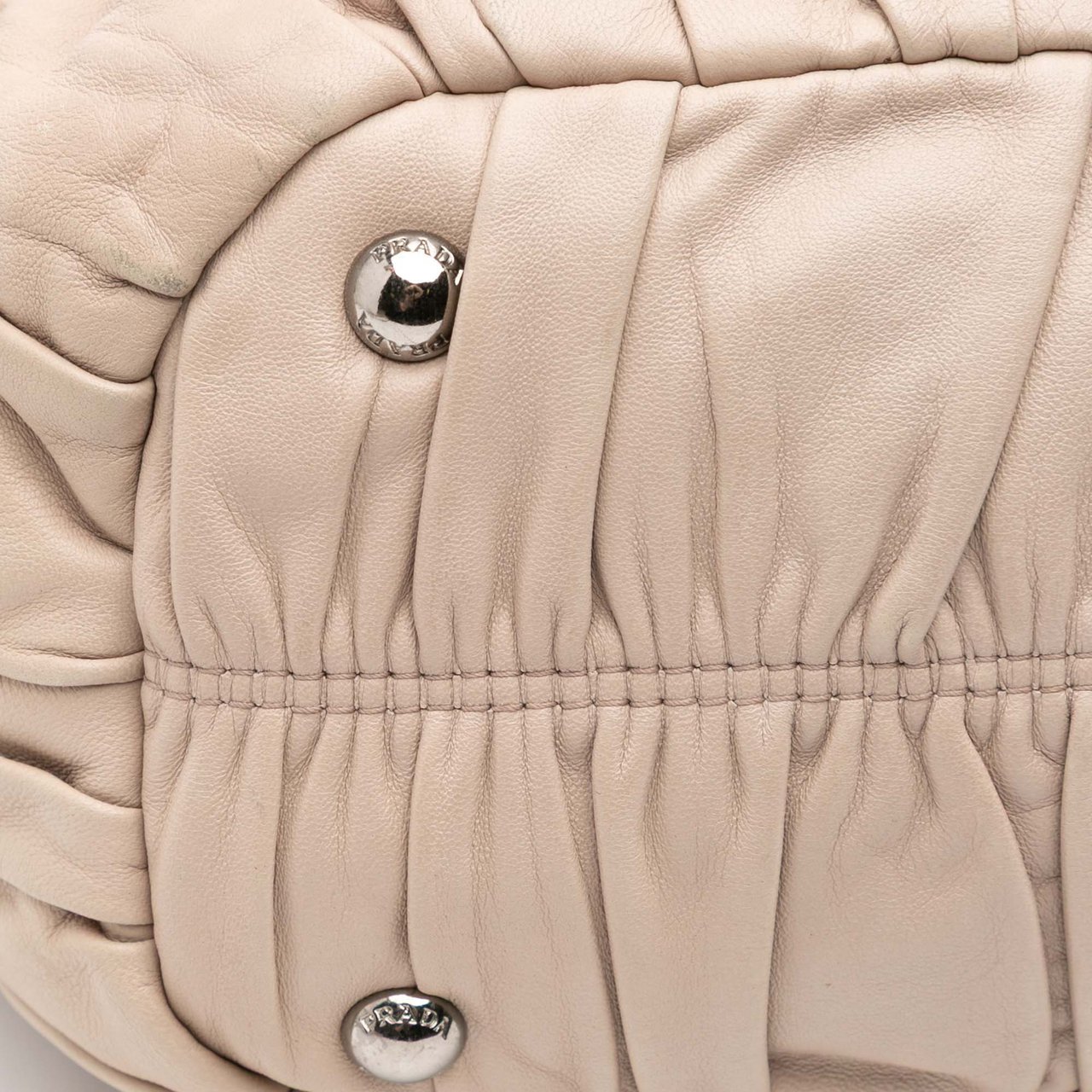 Prada Nappa Gaufre Satchel Bruin
