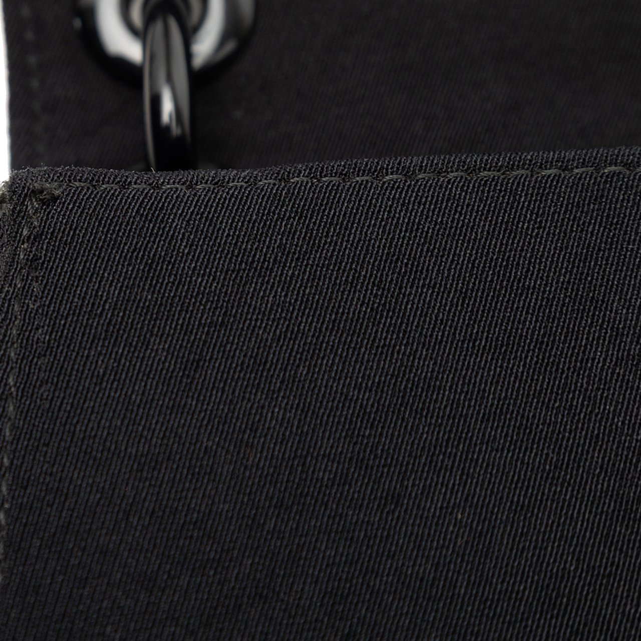 Prada Canvas Lucite Chain Shoulder Bag Zwart