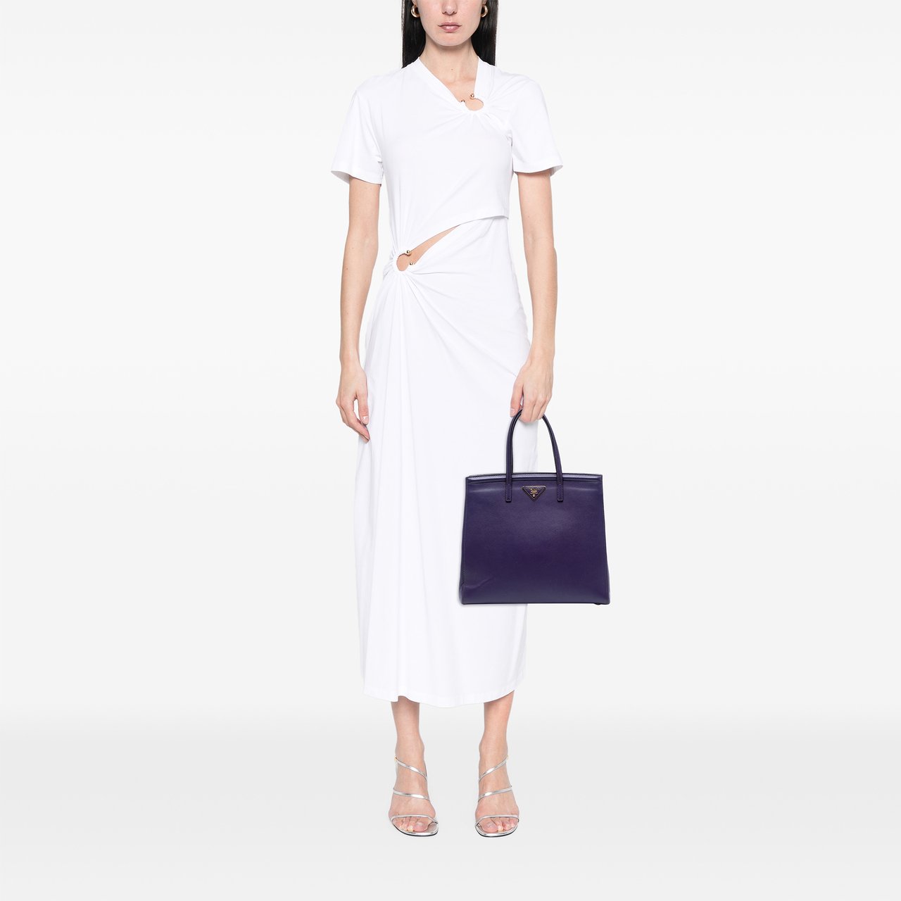 Prada Saffiano Lux Satchel Paars