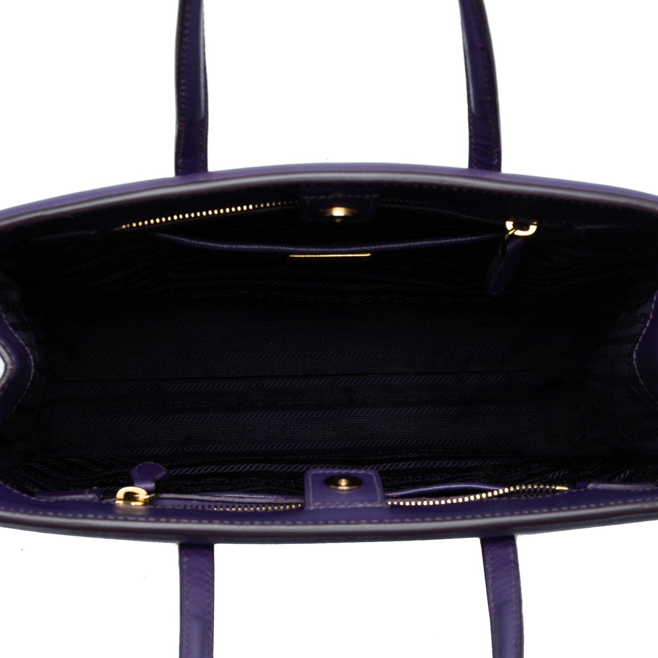 Prada Saffiano Lux Satchel Paars