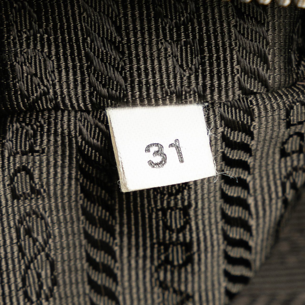 Prada Canapa Logo Canvas Pouch Bruin