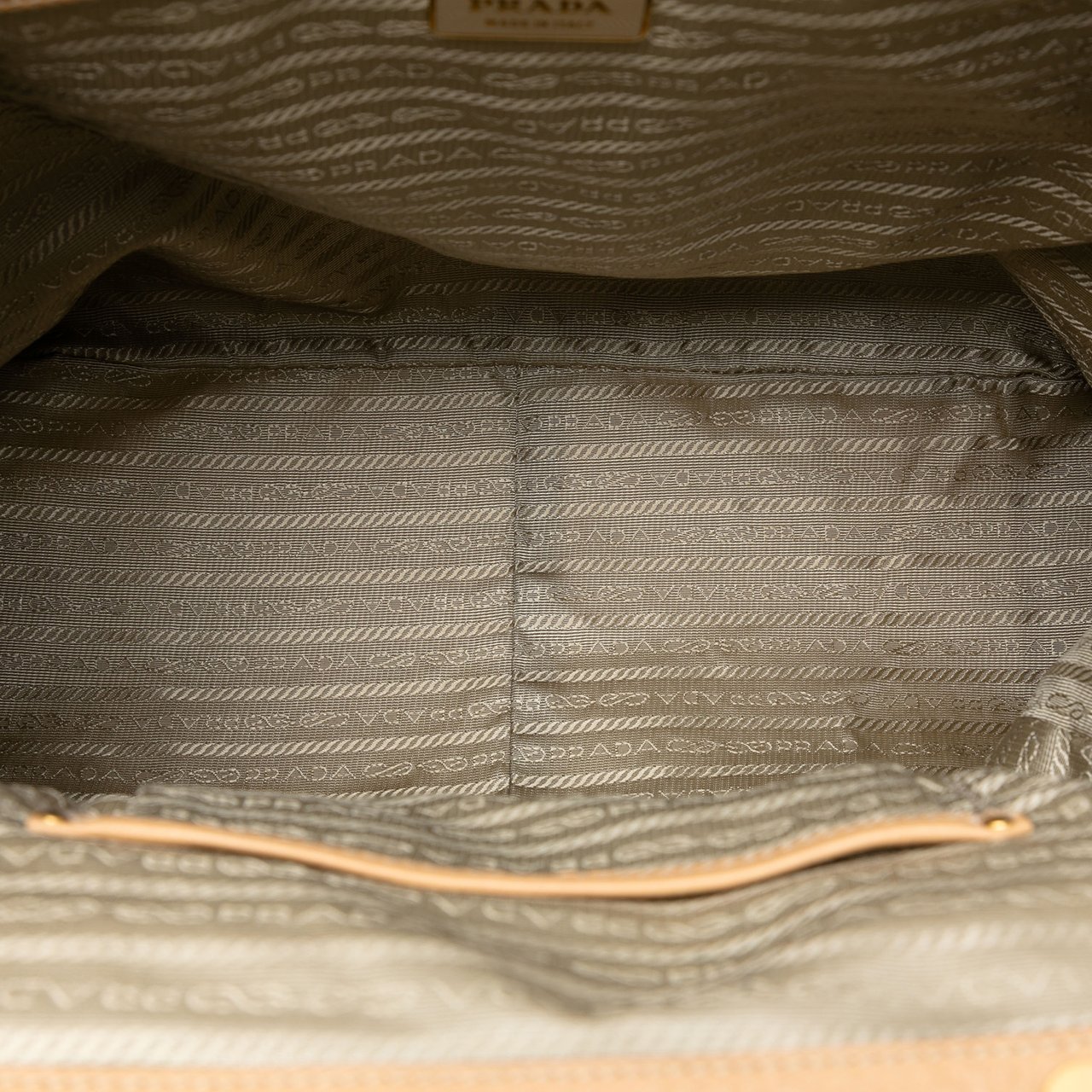 Prada Cervo Antik Frame Handbag Bruin