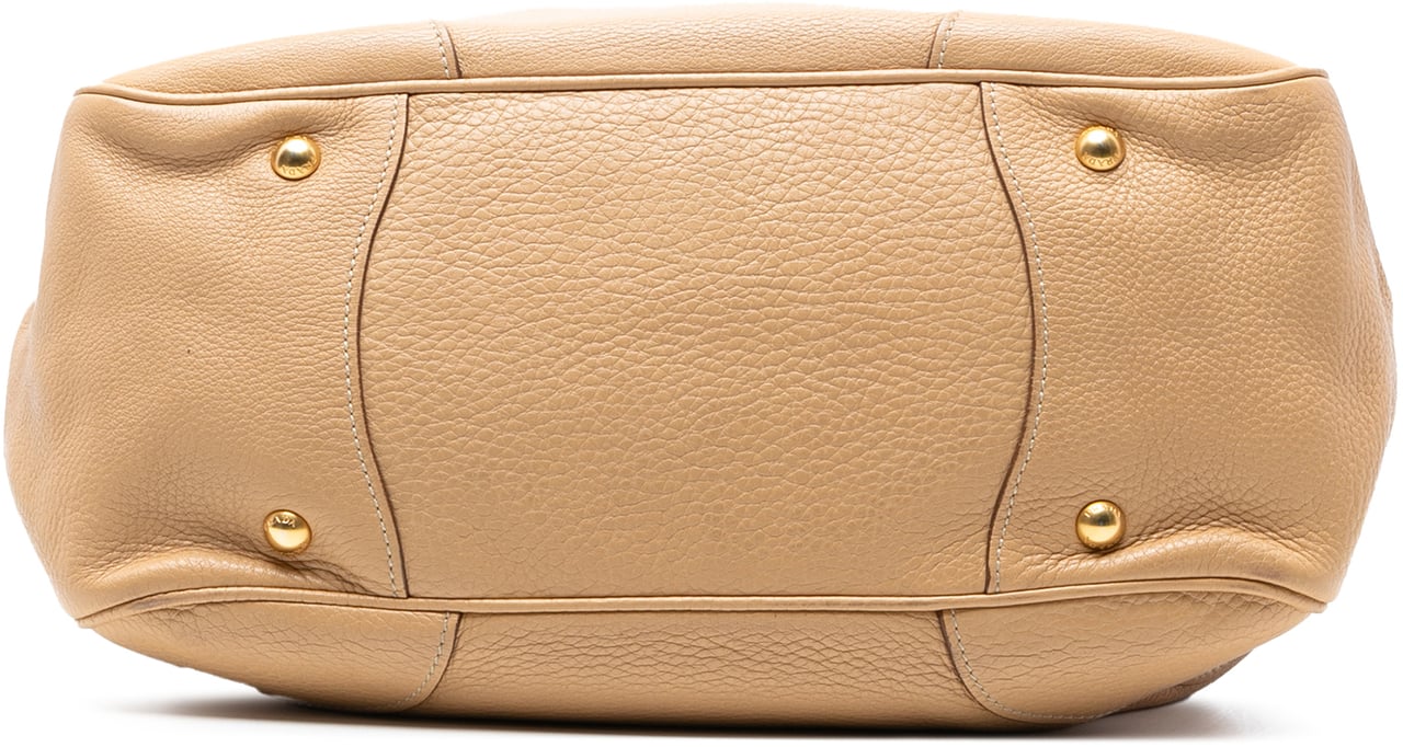 Prada Cervo Antik Frame Handbag Bruin