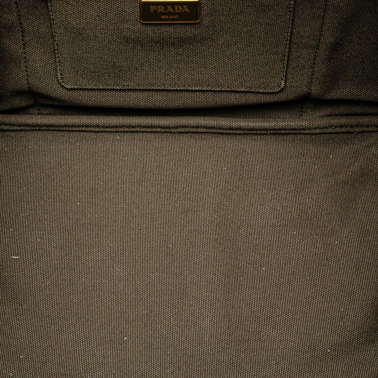 Prada Canvas Canapa Logo Satchel Bruin