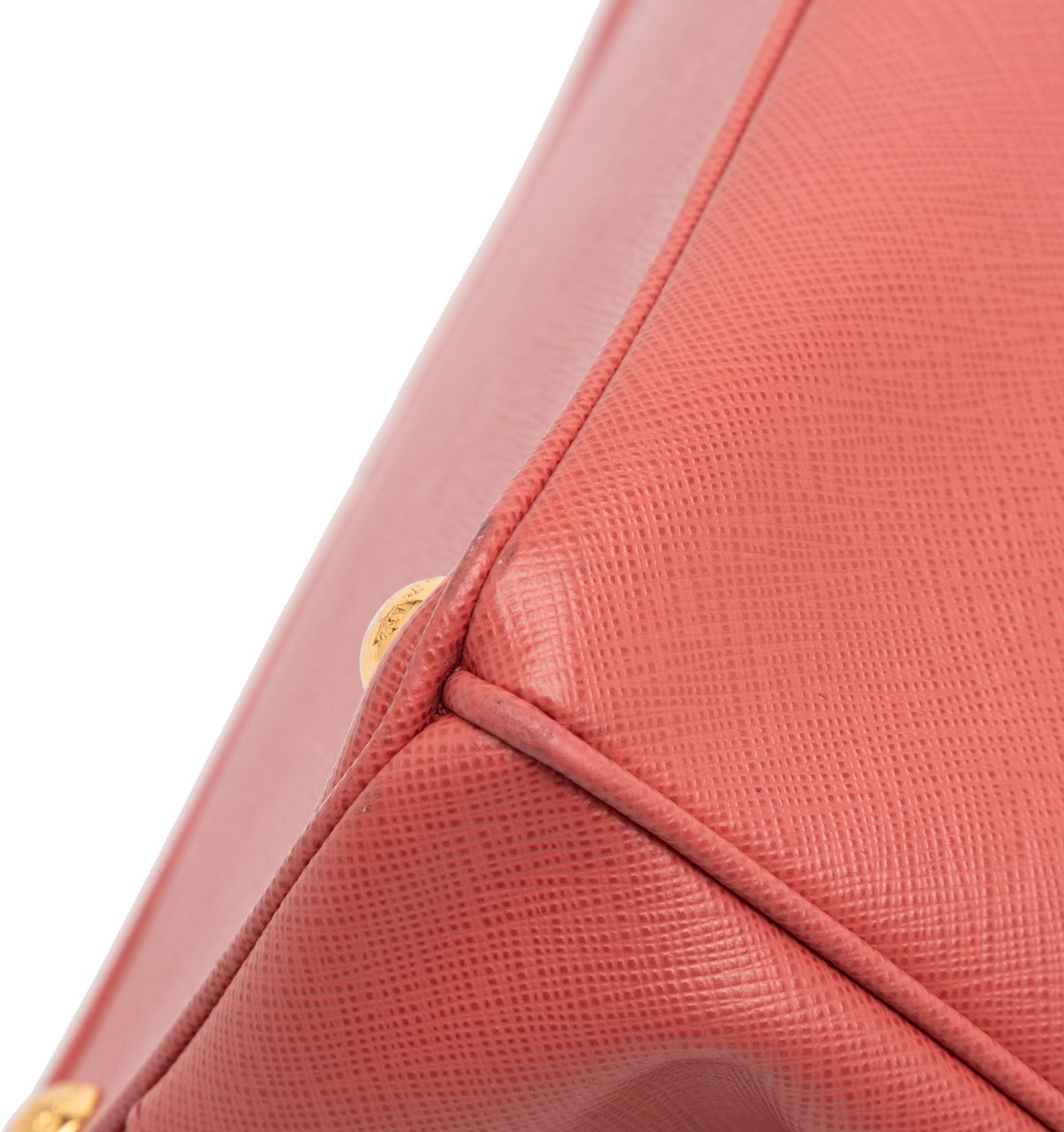 Prada Small Saffiano Lux Galleria Double Zip Satchel Roze